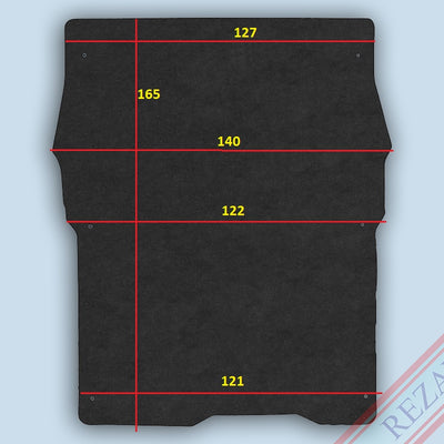 Laderaum Boden für Citroen Berlingo (kurzer Radstand) Schwarz
