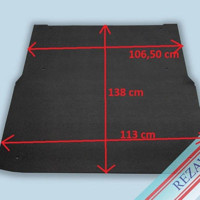 Laderaum Boden für Peugeot Bipper / Fiat Fiorino  Facelift Schwarz