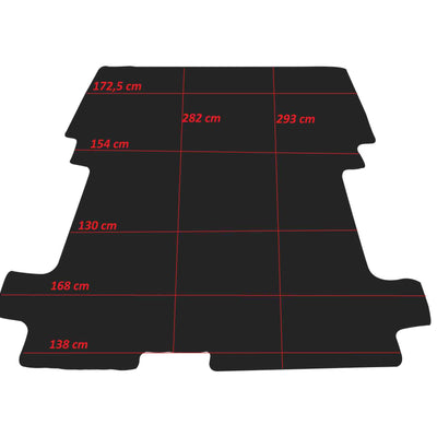 Laderaum Boden für Ford Transit L2 Schwarz