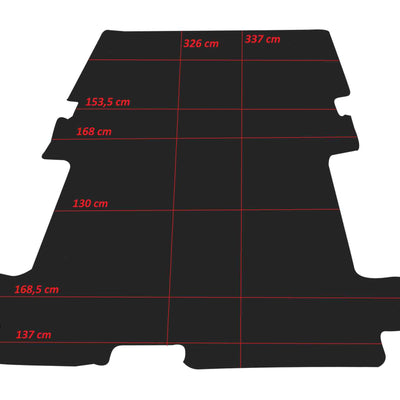 Laderaum Boden für Ford Transit L3 Schwarz