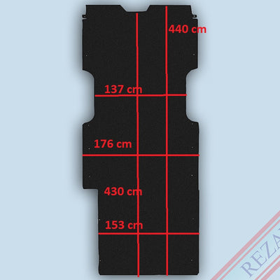Laderaum Boden für Opel Movano B / Renault Master L4 Schwarz