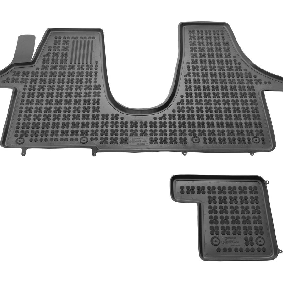 Gummi Fußmatten für Volkswagen T5 Multivan Schwarz Gummi Fußmatten für Volkswagen T5 Multivan Schwarz