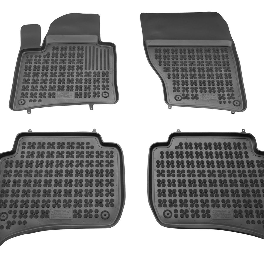 Gummi Fußmatten für Volkswagen Touareg II / Porsche Cayenne II Schwarz Gummi Fußmatten für Volkswagen Touareg II / Porsche Cayenne II Schwarz