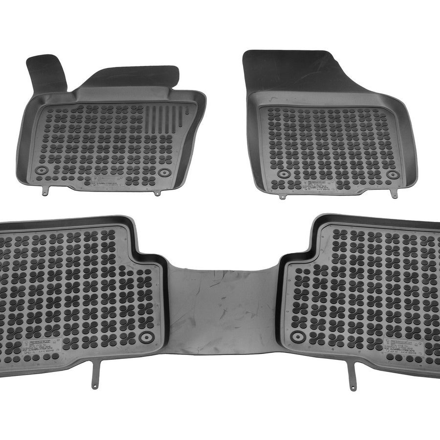 Gummi Fußmatten für Volkswagen Sharan / Seat Alhambra  (2010-) Schwarz / 5-Sitzer Gummi Fußmatten für Volkswagen Sharan / Seat Alhambra  (2010-) Schwarz / 5-Sitzer