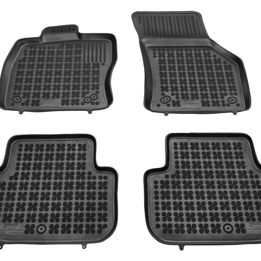 Gummi Fußmatten für Volkswagen Golf VII Sportsvan Schwarz Gummi Fußmatten für Volkswagen Golf VII Sportsvan Schwarz
