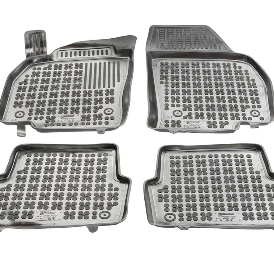 Gummi Fußmatten für Volkswagen T-Cross Schwarz Gummi Fußmatten für Volkswagen T-Cross Schwarz