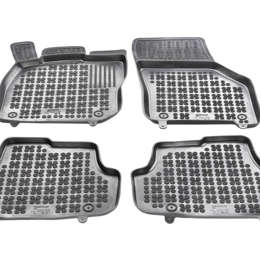 Gummi Fußmatten für Volkswagen Golf VIII Schwarz Gummi Fußmatten für Volkswagen Golf VIII Schwarz