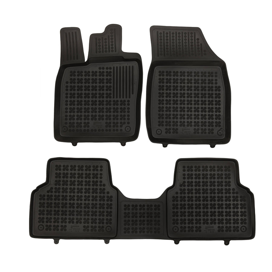 Gummi Fußmatten für Volkswagen ID.3 / Cupra Born Schwarz Gummi Fußmatten für Volkswagen ID.3 / Cupra Born Schwarz