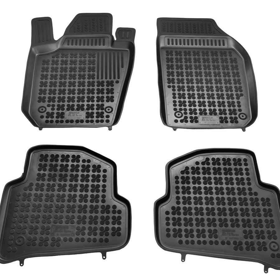 Gummi Fußmatten für Skoda Fabia III Schwarz Gummi Fußmatten für Skoda Fabia III Schwarz