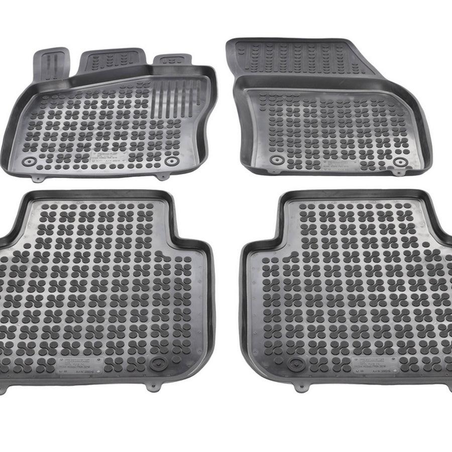 Gummi Fußmatten für Skoda Kodiaq / Seat Tarraco / VW Tiguan Allspace Schwarz Gummi Fußmatten für Skoda Kodiaq / Seat Tarraco / VW Tiguan Allspace Schwarz