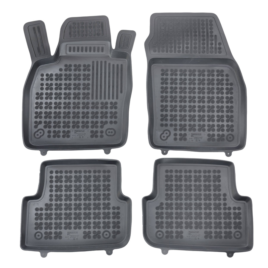 Gummi Fußmatten für Skoda Fabia IV Schwarz Gummi Fußmatten für Skoda Fabia IV Schwarz