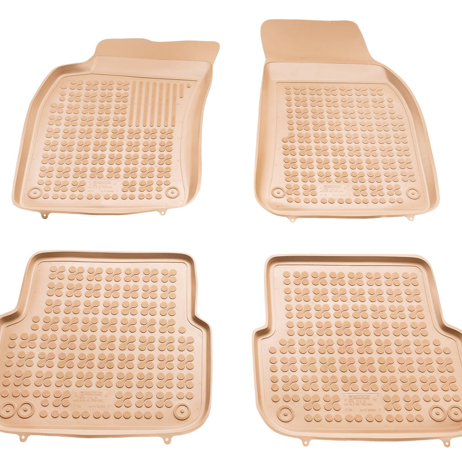 Gummi Fußmatten für Audi A6 C6 Beige Gummi Fußmatten für Audi A6 C6 Beige