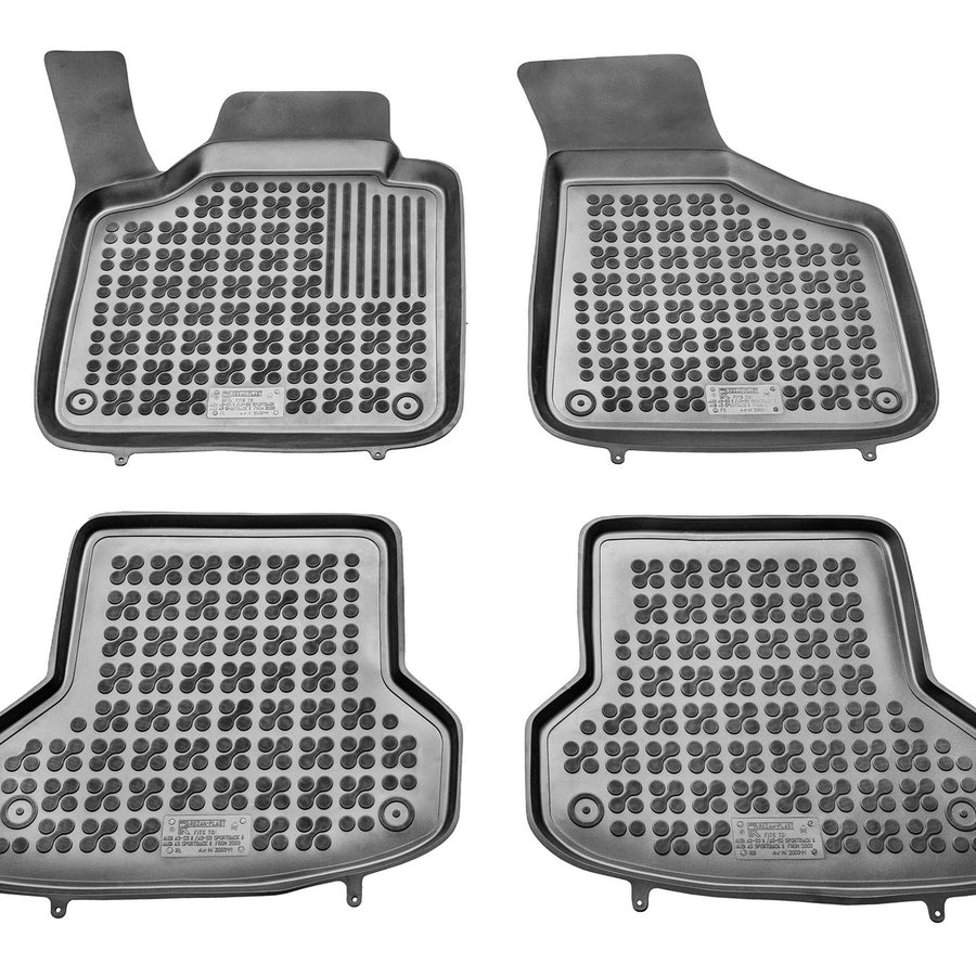 Gummi Fußmatten für Audi A3 II Schwarz Gummi Fußmatten für Audi A3 II Schwarz