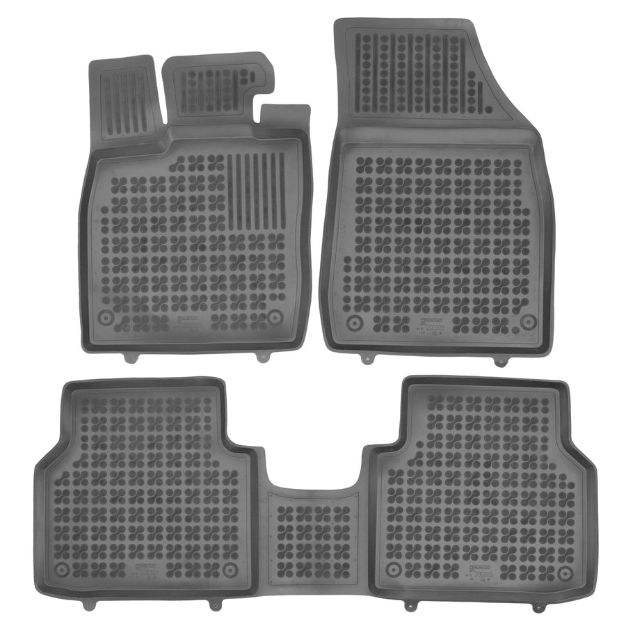 Gummi Fußmatten für Audi Q4 E-Tron Schwarz Gummi Fußmatten für Audi Q4 E-Tron Schwarz