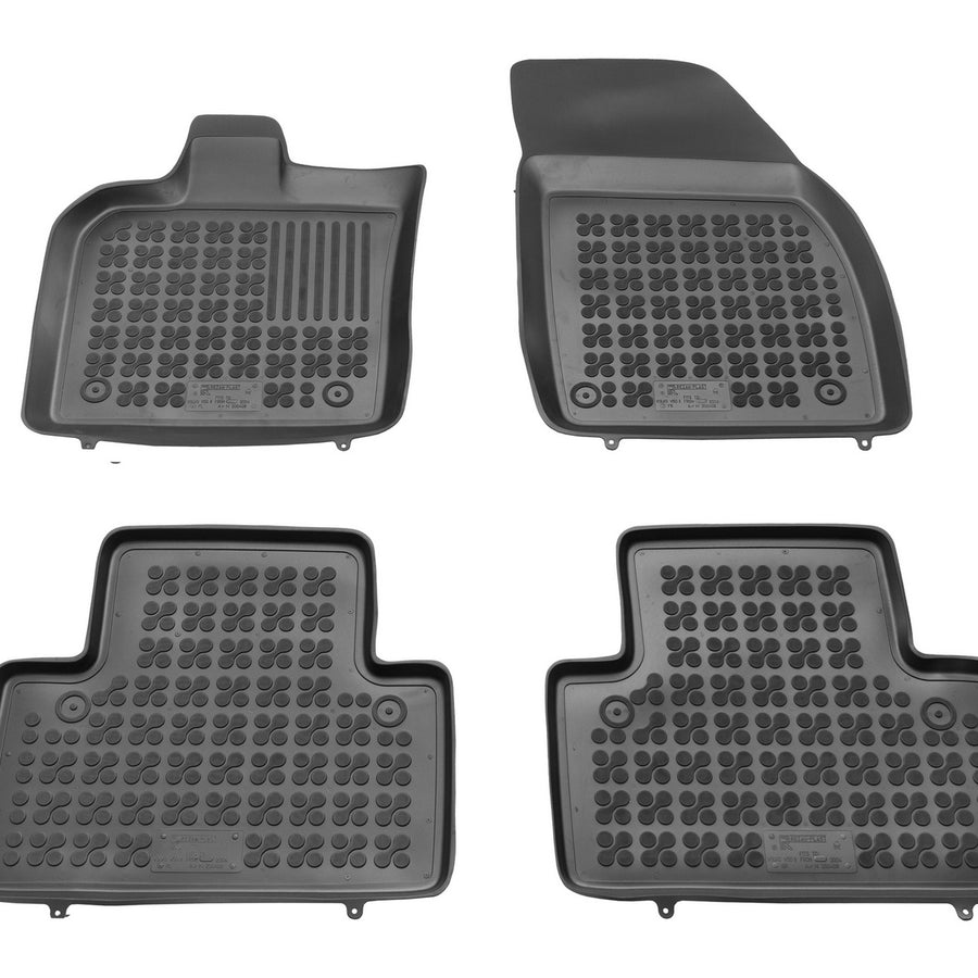 Gummi Fußmatten für Volvo V50 II Schwarz Gummi Fußmatten für Volvo V50 II Schwarz