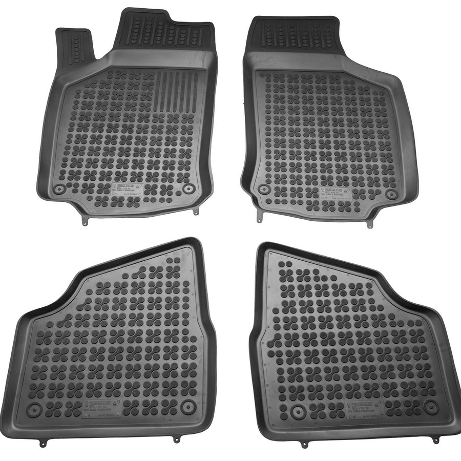 Gummi Fußmatten für Opel Corsa C Schwarz Gummi Fußmatten für Opel Corsa C Schwarz