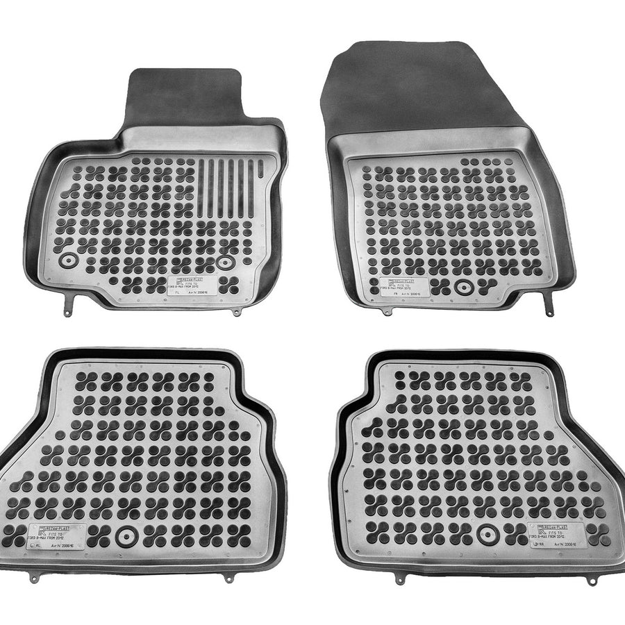 Gummi Fußmatten für Ford B-Max Schwarz Gummi Fußmatten für Ford B-Max Schwarz