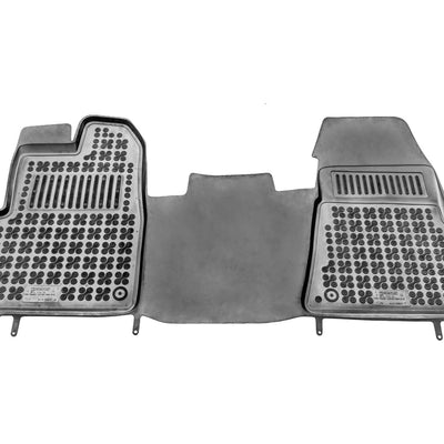 Gummi Fußmatten für Ford Transit (2012-) / Tourneo / Custom 2 Sitzer mit Extra Material