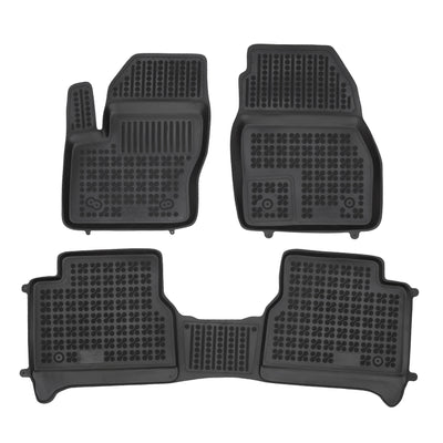 Gummi Fußmatten für Ford Tourneo Connect II / Transit Connect II Schwarz