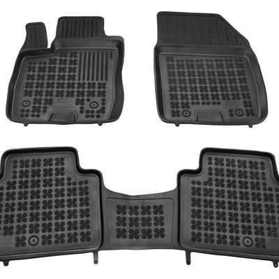 Gummi Fußmatten für Ford Tourneo Courier Schwarz