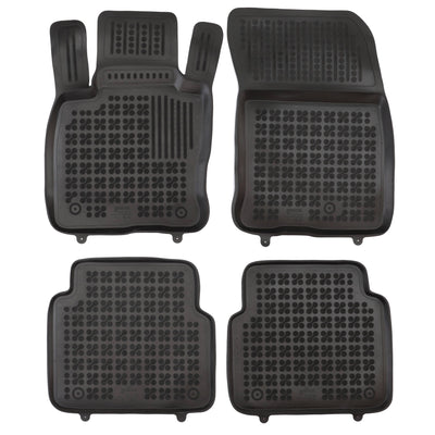 Gummi Fußmatten für Ford Kuga III Verbrenner / Mild-Hybrid / Schwarz