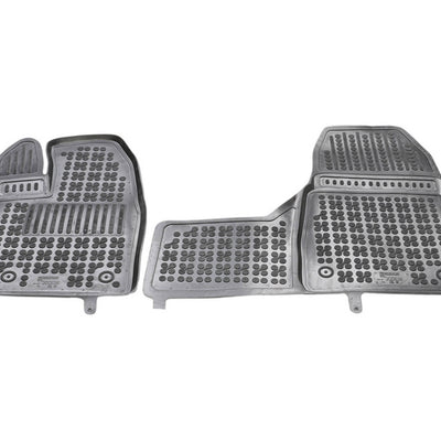 Gummi Fußmatten für Ford Tourneo Custom / Titanium Nur Erste Reihe - Automatik