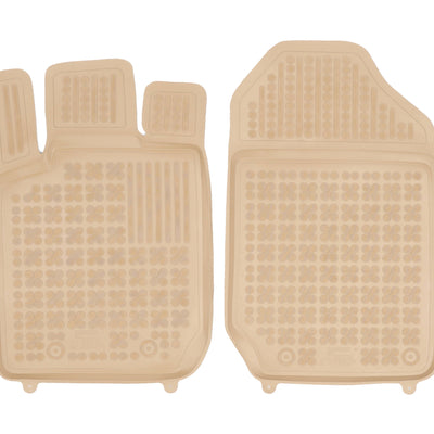 Gummi Fußmatten für Ford Ranger V Beige / 2-Sitzer