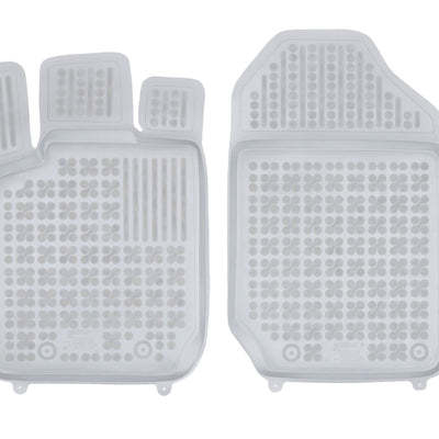 Gummi Fußmatten für Ford Ranger V Grau / 2-Sitzer