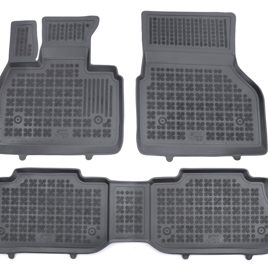 Gummi Fußmatten für BMW iX (I20) Schwarz Gummi Fußmatten für BMW iX (I20) Schwarz