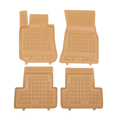 Gummi Fußmatten für BMW i4 G26 Gran Coupe Beige