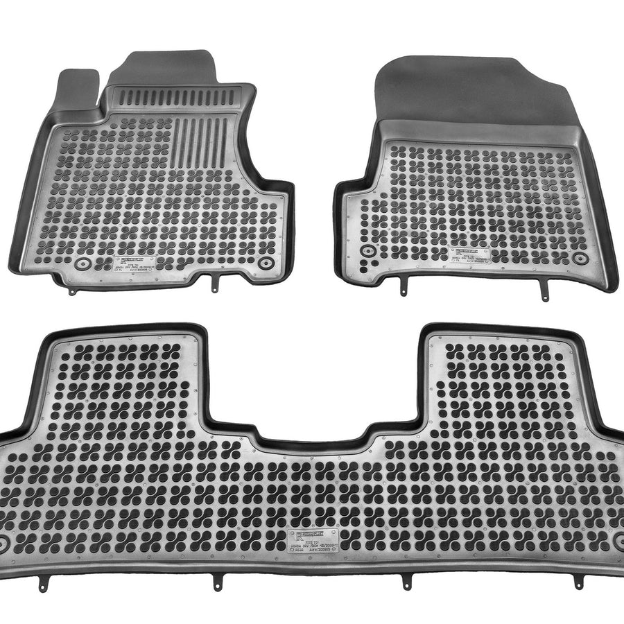 Gummi Fußmatten für Honda CRV III Schwarz Gummi Fußmatten für Honda CRV III Schwarz