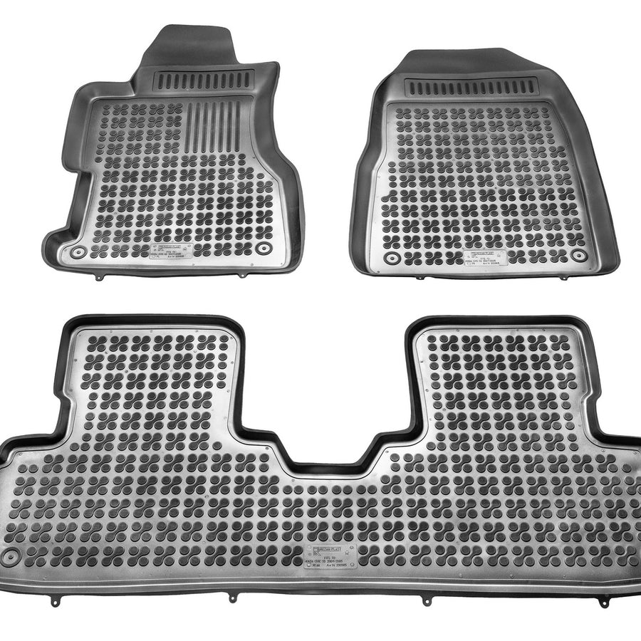 Gummi Fußmatten für Honda Civic VII (3-türer) Schwarz Gummi Fußmatten für Honda Civic VII (3-türer) Schwarz