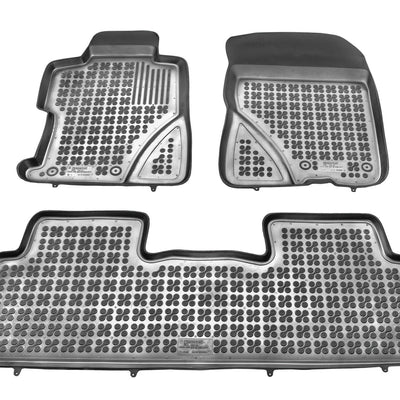 Gummi Fußmatten für Honda Civic VIII Limousine Schwarz