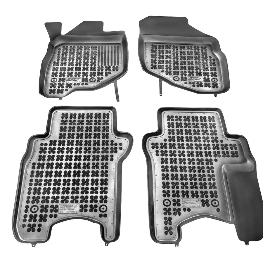 Gummi Fußmatten für Honda Jazz II Schwarz Gummi Fußmatten für Honda Jazz II Schwarz