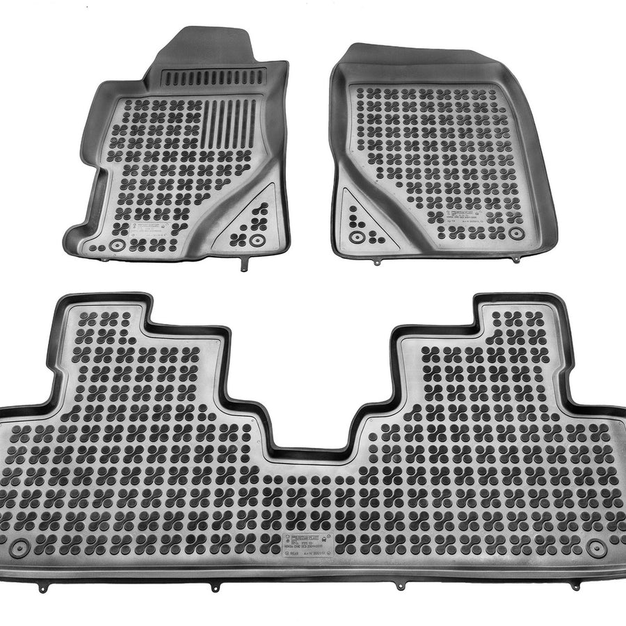 Gummi Fußmatten für Honda Civic VII Limousine Schwarz Gummi Fußmatten für Honda Civic VII Limousine Schwarz