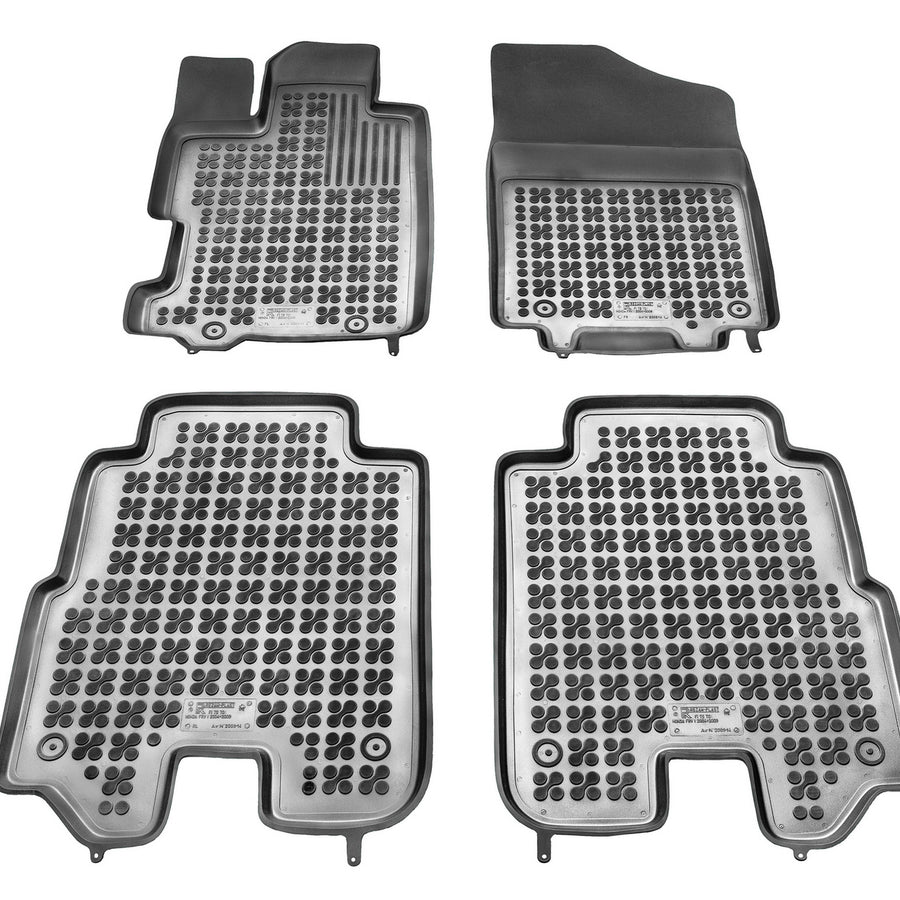 Gummi Fußmatten für Honda FRV I Schwarz Gummi Fußmatten für Honda FRV I Schwarz