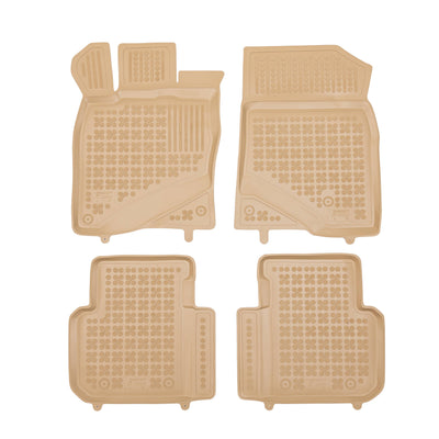 Gummi Fußmatten für Honda Civic XI Beige