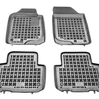 Gummi Fußmatten für Kia Carens III Schwarz