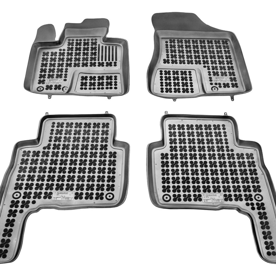 Gummi Fußmatten für Kia Sorento II Schwarz Gummi Fußmatten für Kia Sorento II Schwarz