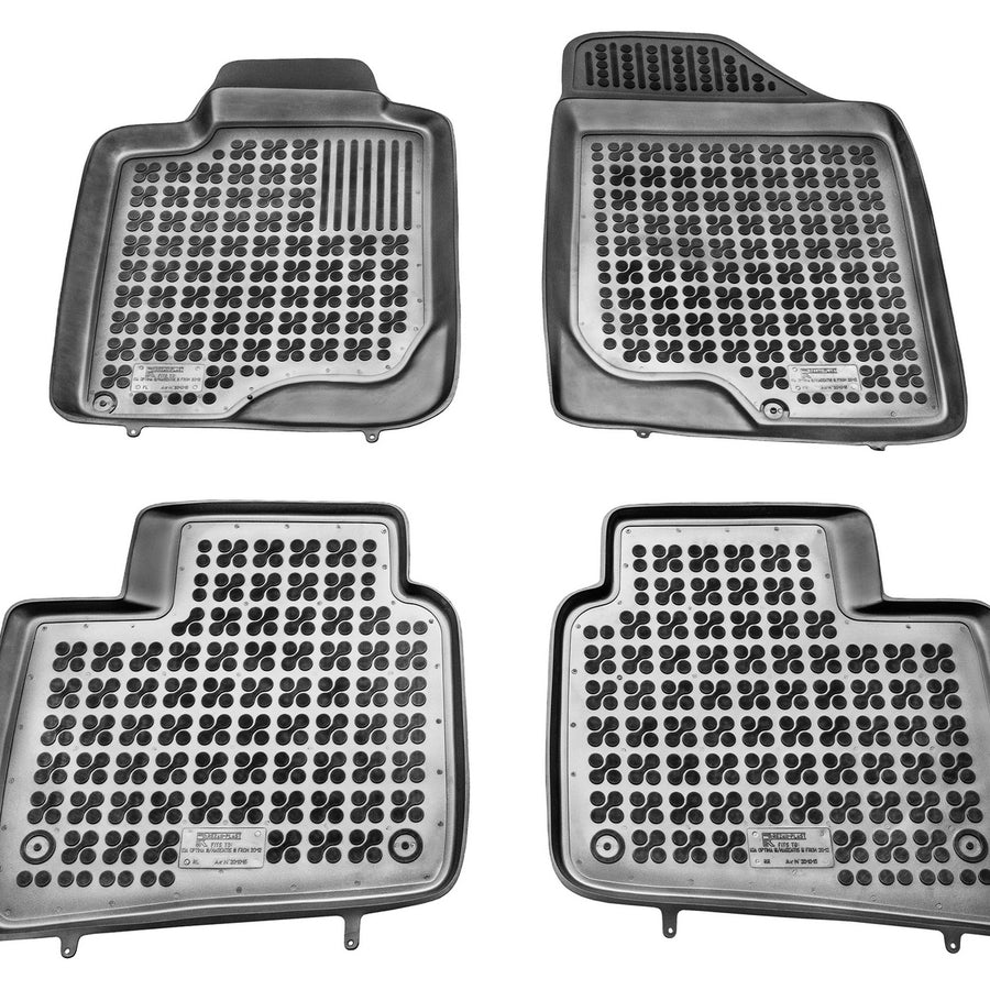 Gummi Fußmatten für Kia Optima III Schwarz Gummi Fußmatten für Kia Optima III Schwarz