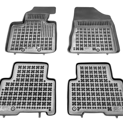 Gummi Fußmatten für Kia Sorento II Facelift Schwarz