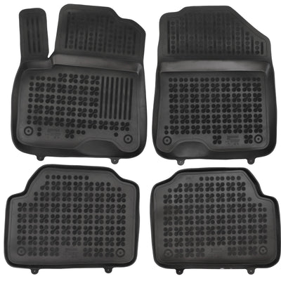 Gummi Fußmatten für Kia E-Niro I Elektro Schwarz