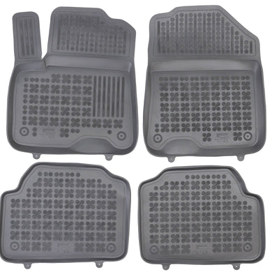 Gummi Fußmatten für Kia E-Niro I Elektro Grau