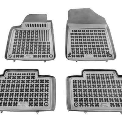 Gummi Fußmatten für Citroen C6 Schwarz