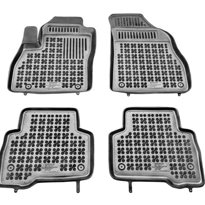 Gummi Fußmatten für Citroen Nemo / Fiat Fiorino / Fiat Qubo Schwarz