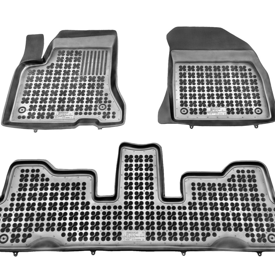 Gummi Fußmatten für Citroen C4 Picasso / Grand Picasso Schwarz Gummi Fußmatten für Citroen C4 Picasso / Grand Picasso Schwarz