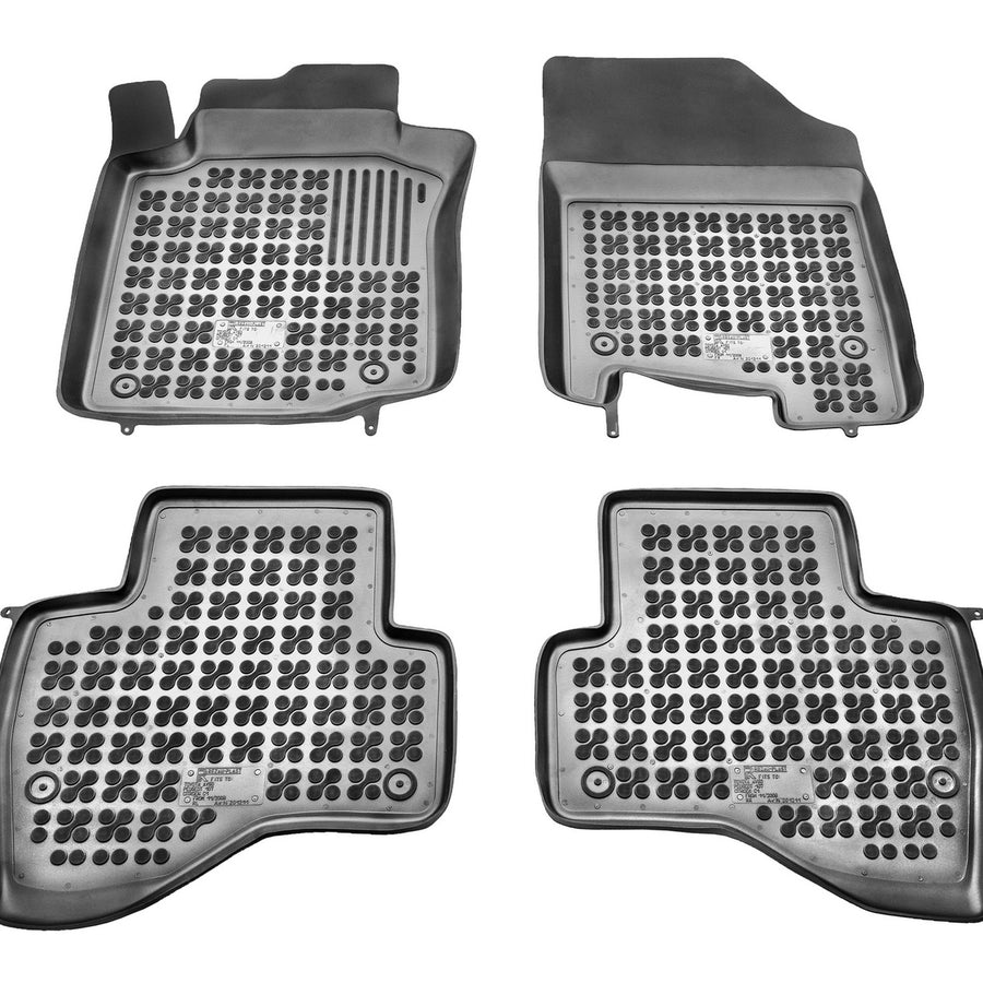 Gummi Fußmatten für Citroen C1 / Peugeot 107 / Toyota Aygo Schwarz Gummi Fußmatten für Citroen C1 / Peugeot 107 / Toyota Aygo Schwarz