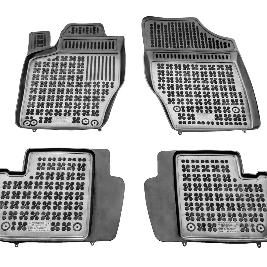 Gummi Fußmatten für Citroen C4 / Peugeot 307 Schwarz Gummi Fußmatten für Citroen C4 / Peugeot 307 Schwarz