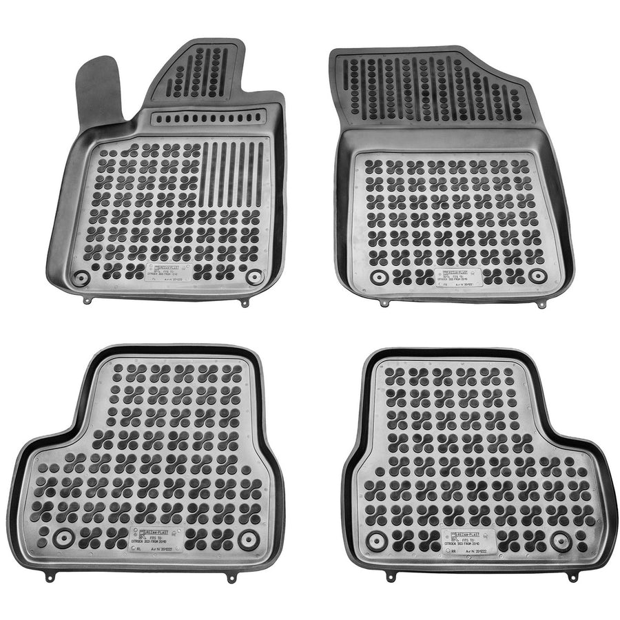 Gummi Fußmatten für Citroen DS3 Schwarz Gummi Fußmatten für Citroen DS3 Schwarz