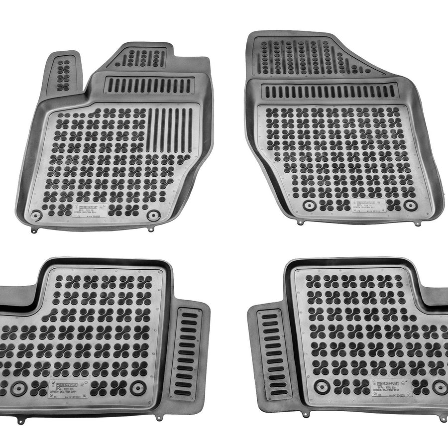 Gummi Fußmatten für Citroen DS4 Schwarz Gummi Fußmatten für Citroen DS4 Schwarz